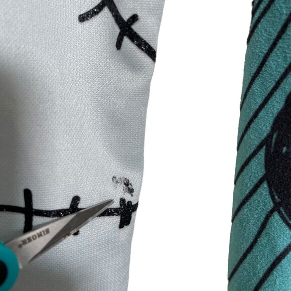 Disney Parks Sally Nightmare Before Christmas Dress Girl's 11/12 Long Sleeve - Picture 5 of 13